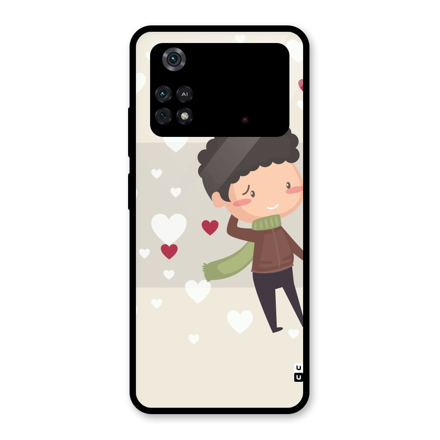 Boy in love Glass Back Case for Poco M4 Pro 4G
