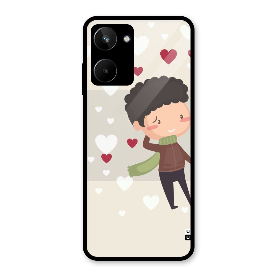 Boy in love Glass Back Case for Realme 10
