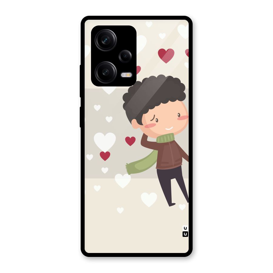 Boy in love Glass Back Case for Redmi Note 12 Pro
