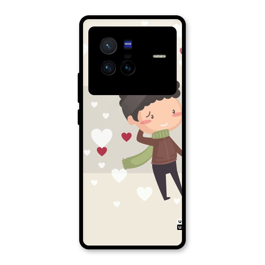Boy in love Glass Back Case for Vivo X80