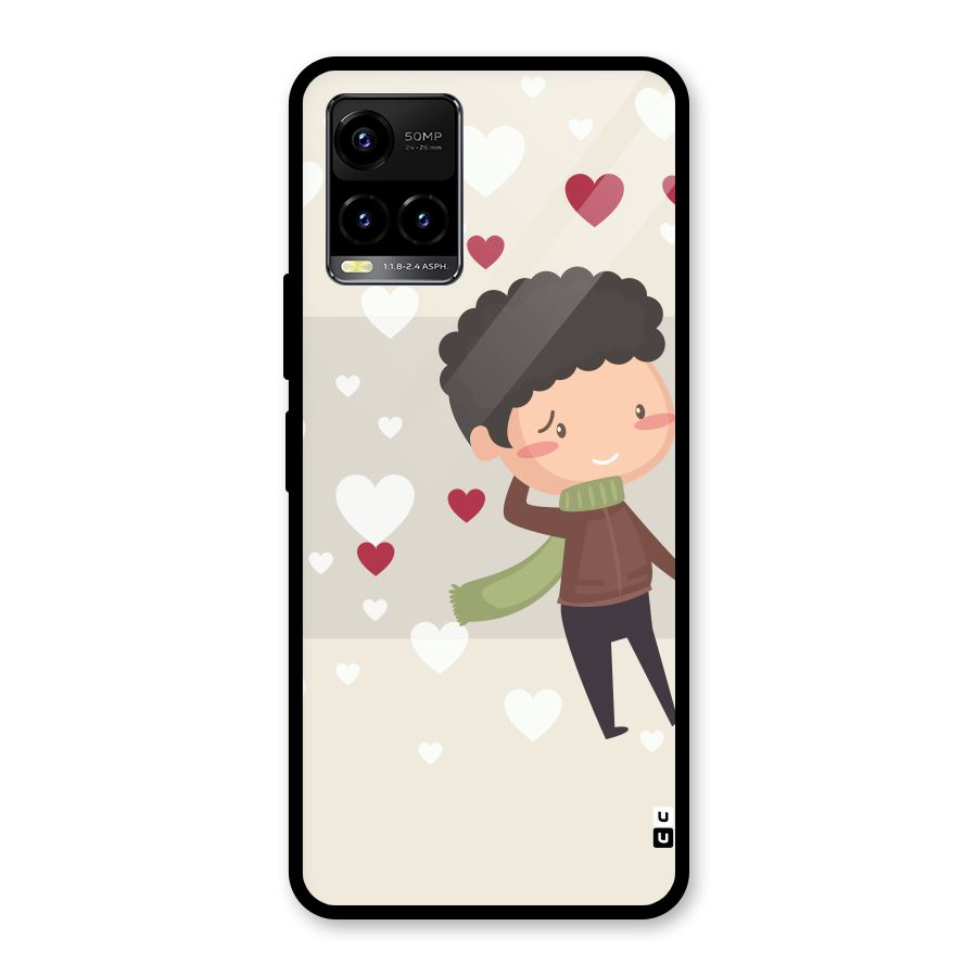 Boy in love Glass Back Case for Vivo Y21T