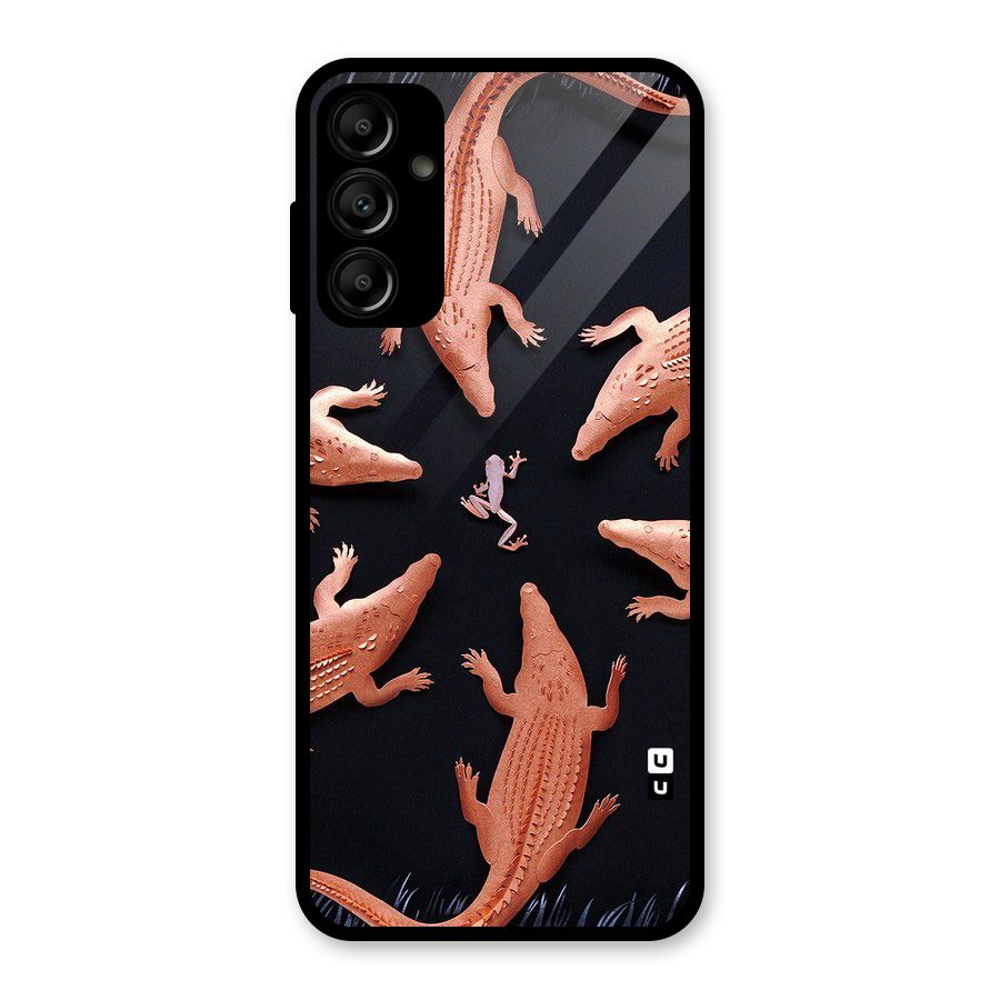 Brave Frog Glass Back Case for Galaxy A14 5G