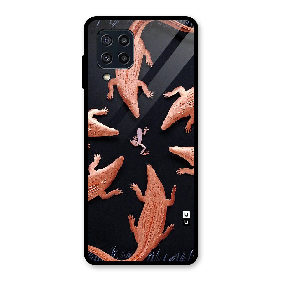 Brave Frog Glass Back Case for Galaxy M32