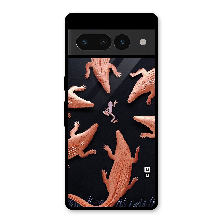 Brave Frog Glass Back Case for Google Pixel 7 Pro