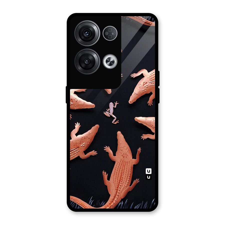 Brave Frog Glass Back Case for Oppo Reno8 Pro 5G
