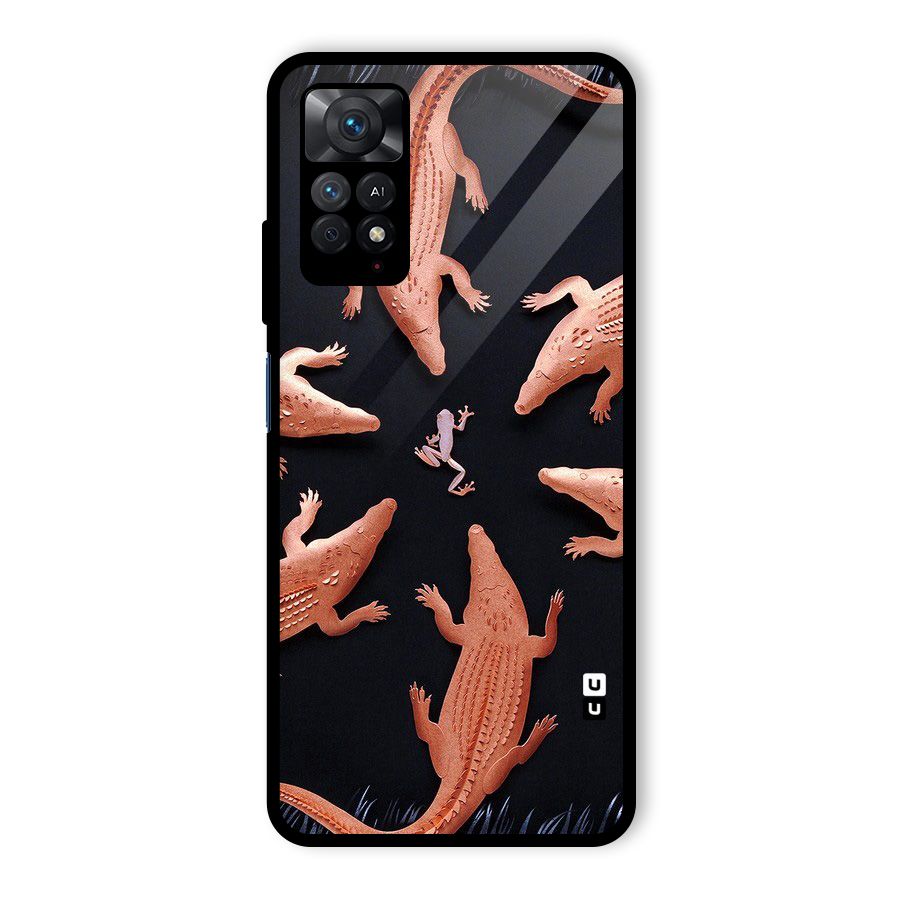 Brave Frog Glass Back Case for Redmi Note 11 Pro