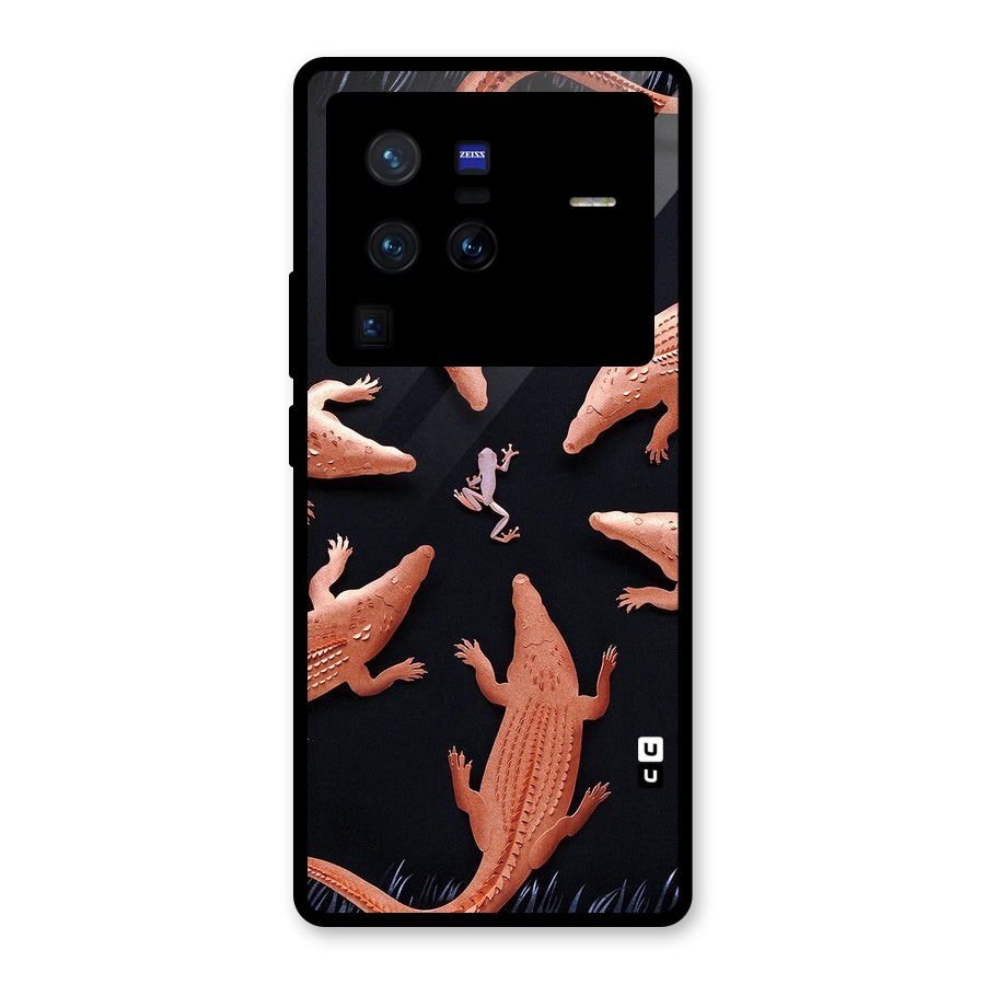 Brave Frog Glass Back Case for Vivo X80 Pro