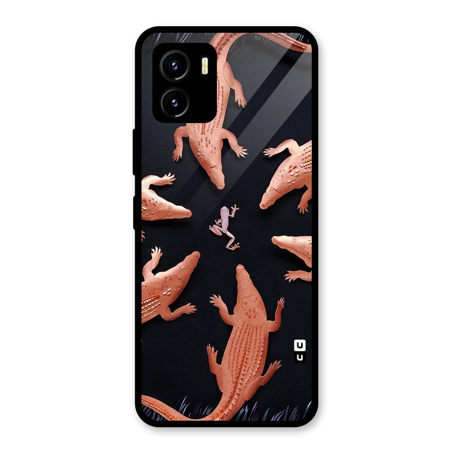 Brave Frog Glass Back Case for Vivo Y15s