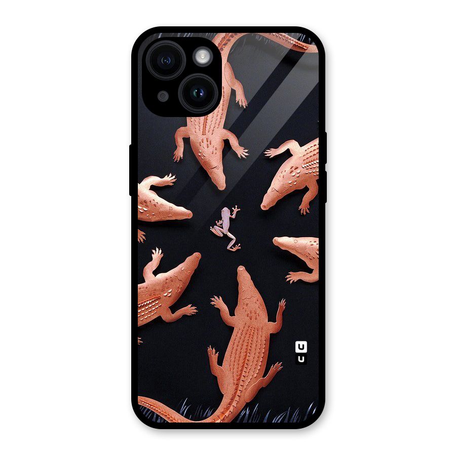 Brave Frog Glass Back Case for iPhone 14