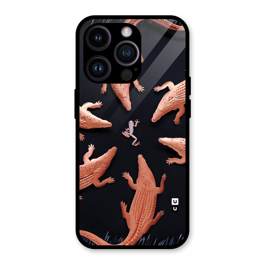 Brave Frog Glass Back Case for iPhone 14 Pro