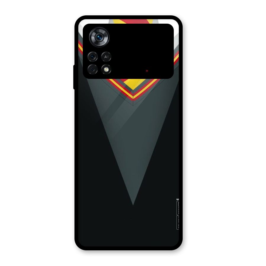 Brave Heart Glass Back Case for Poco X4 Pro 5G