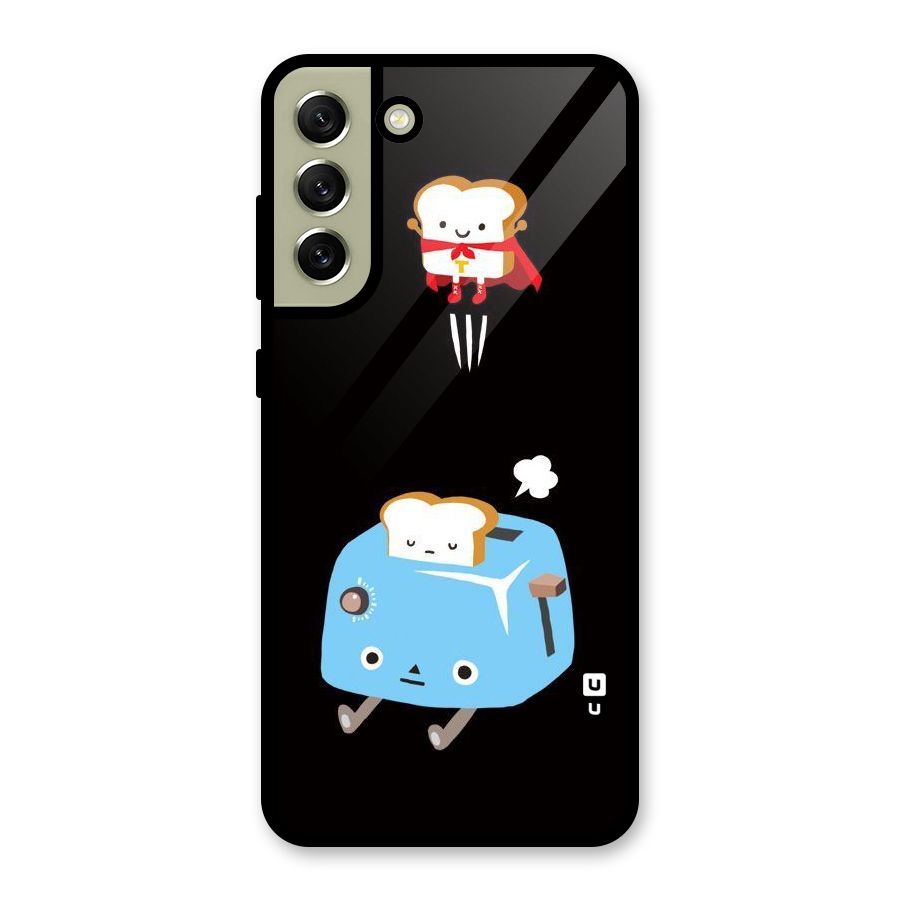 Bread Toast Glass Back Case for Galaxy S21 FE 5G