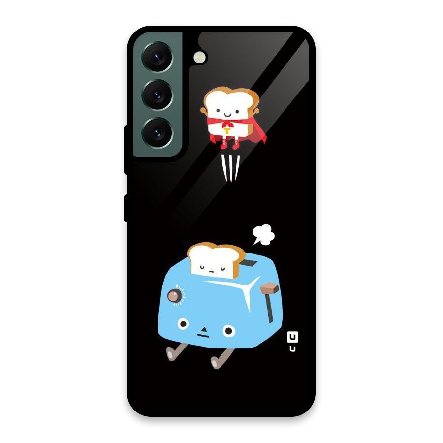Bread Toast Glass Back Case for Galaxy S22 5G