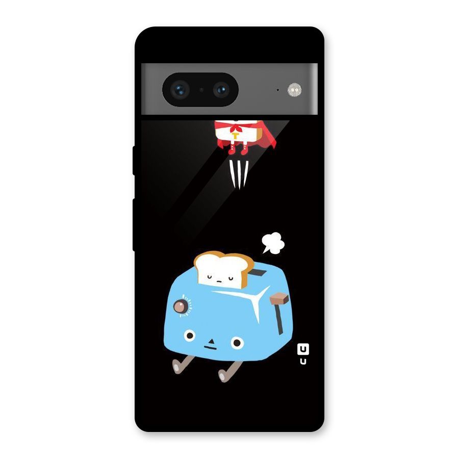 Bread Toast Glass Back Case for Google Pixel 7