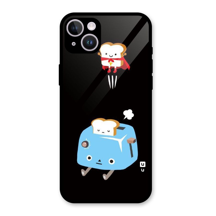 Bread Toast Glass Back Case for iPhone 14 Plus