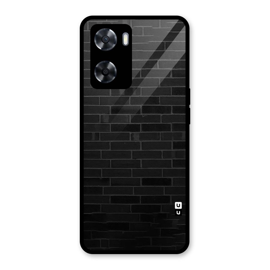 Brick Wall Glass Back Case for Oppo A57 2022