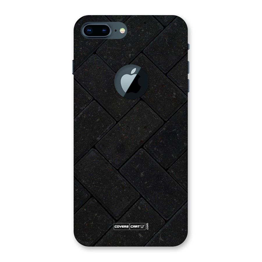 Bricks Pattern Back Case for iPhone 7 Plus Logo Cut