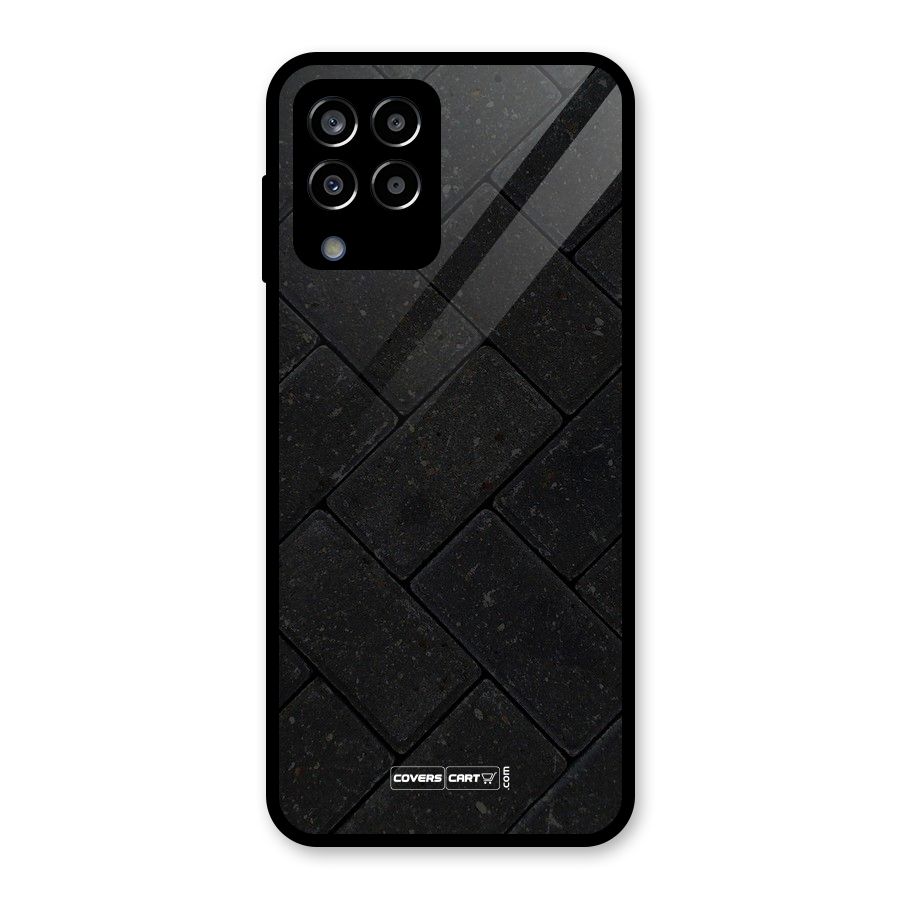 Bricks Pattern Glass Back Case for Galaxy M33