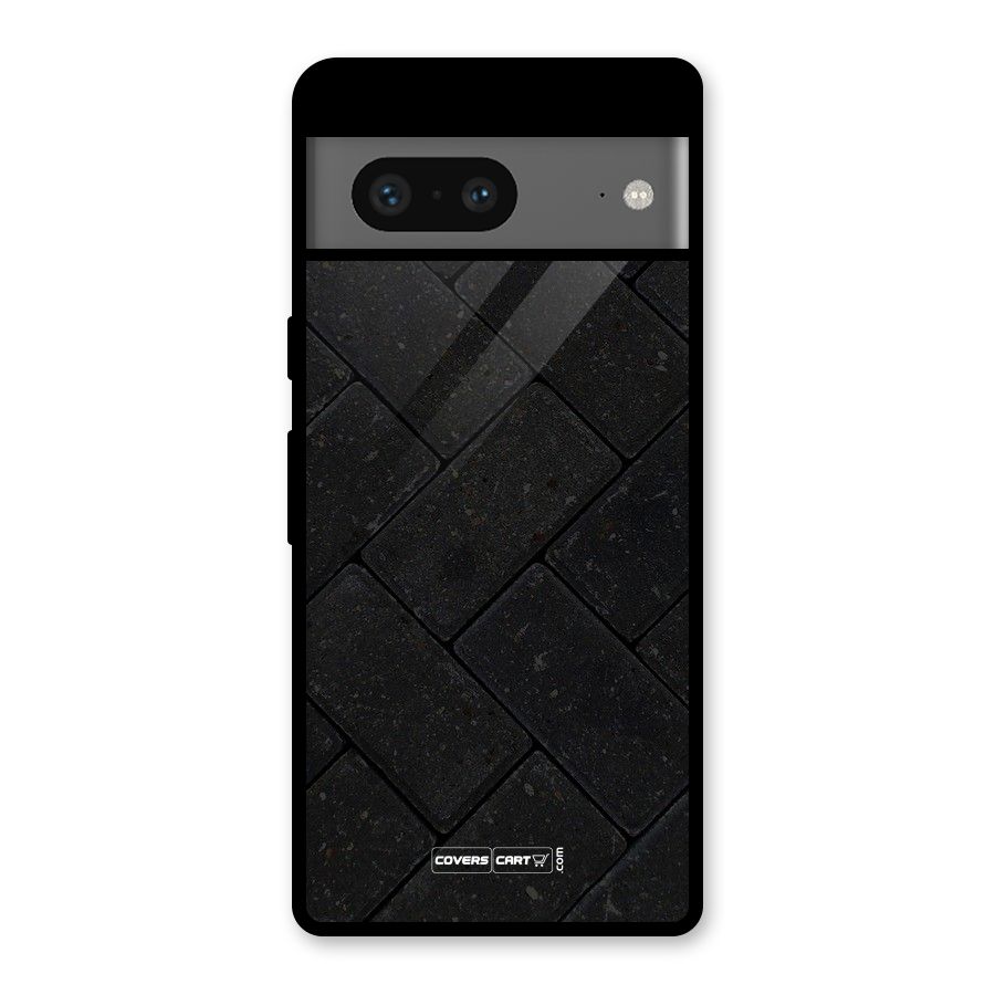 Bricks Pattern Glass Back Case for Google Pixel 7