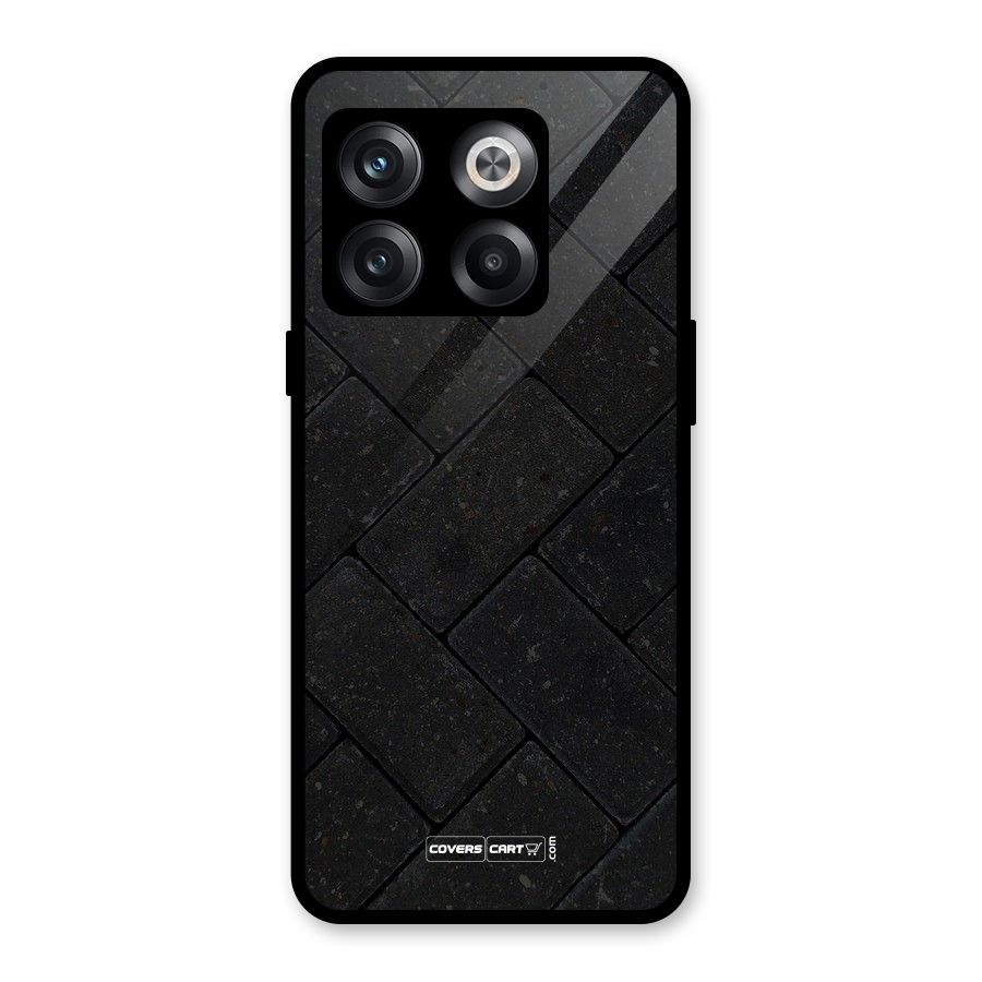 Bricks Pattern Glass Back Case for OnePlus 10T