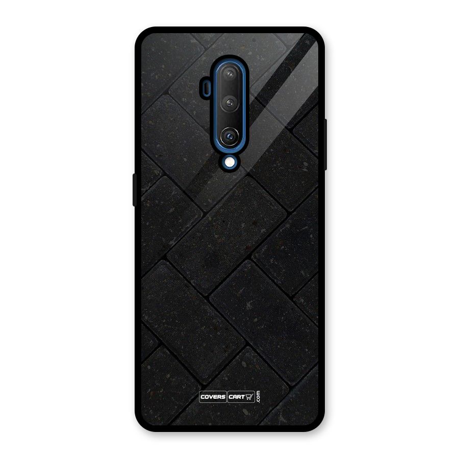 Bricks Pattern Glass Back Case for OnePlus 7T Pro