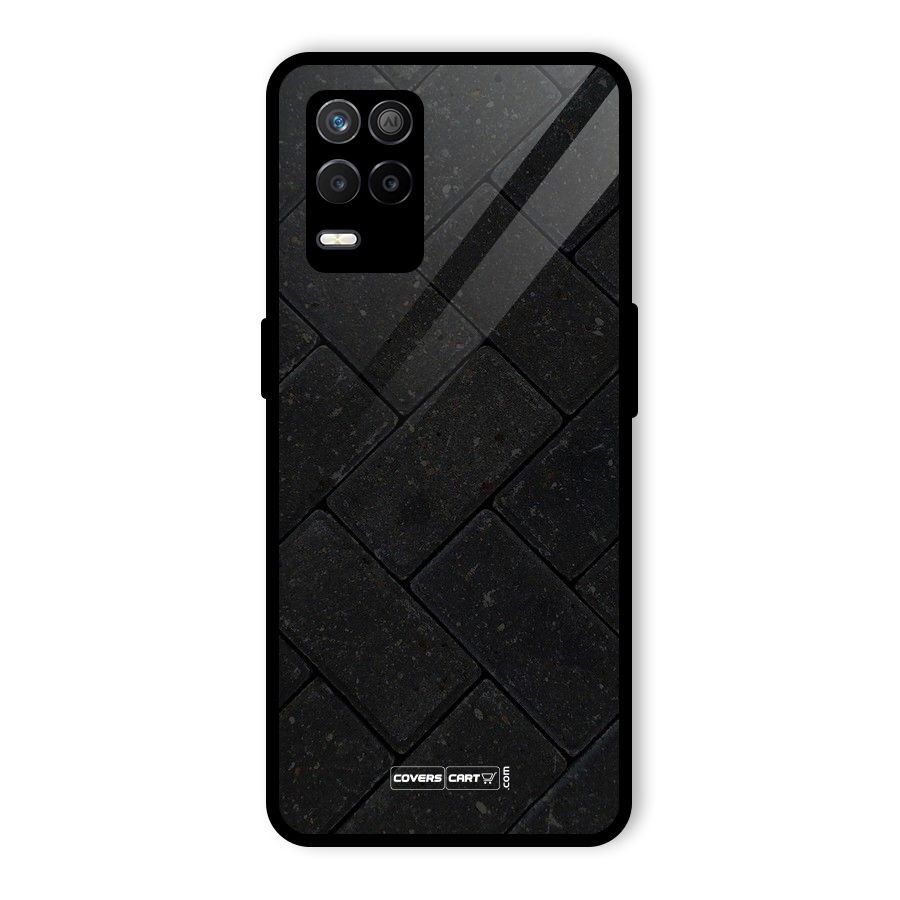Bricks Pattern Glass Back Case for Realme 8 5G