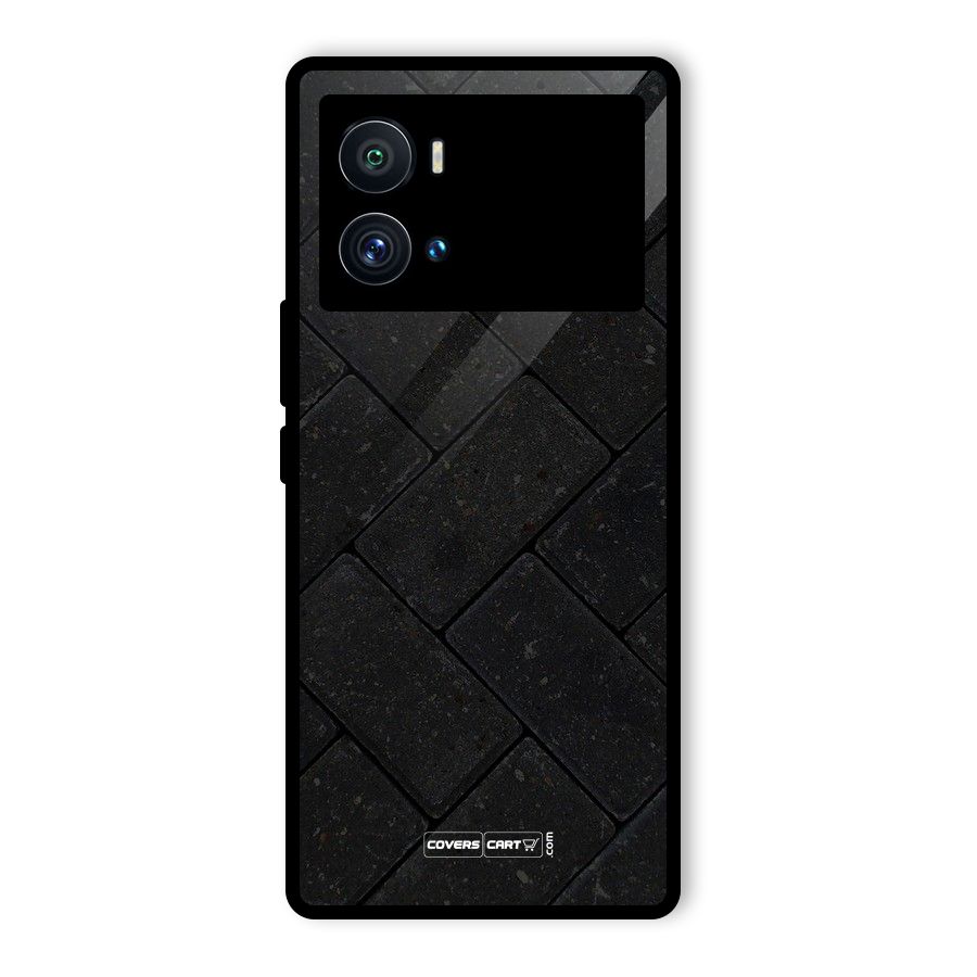 Bricks Pattern Glass Back Case for Vivo iQOO 9 Pro