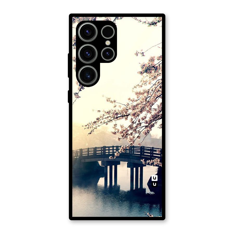 Bridge Blossom Glass Back Case for Galaxy S23 Ultra