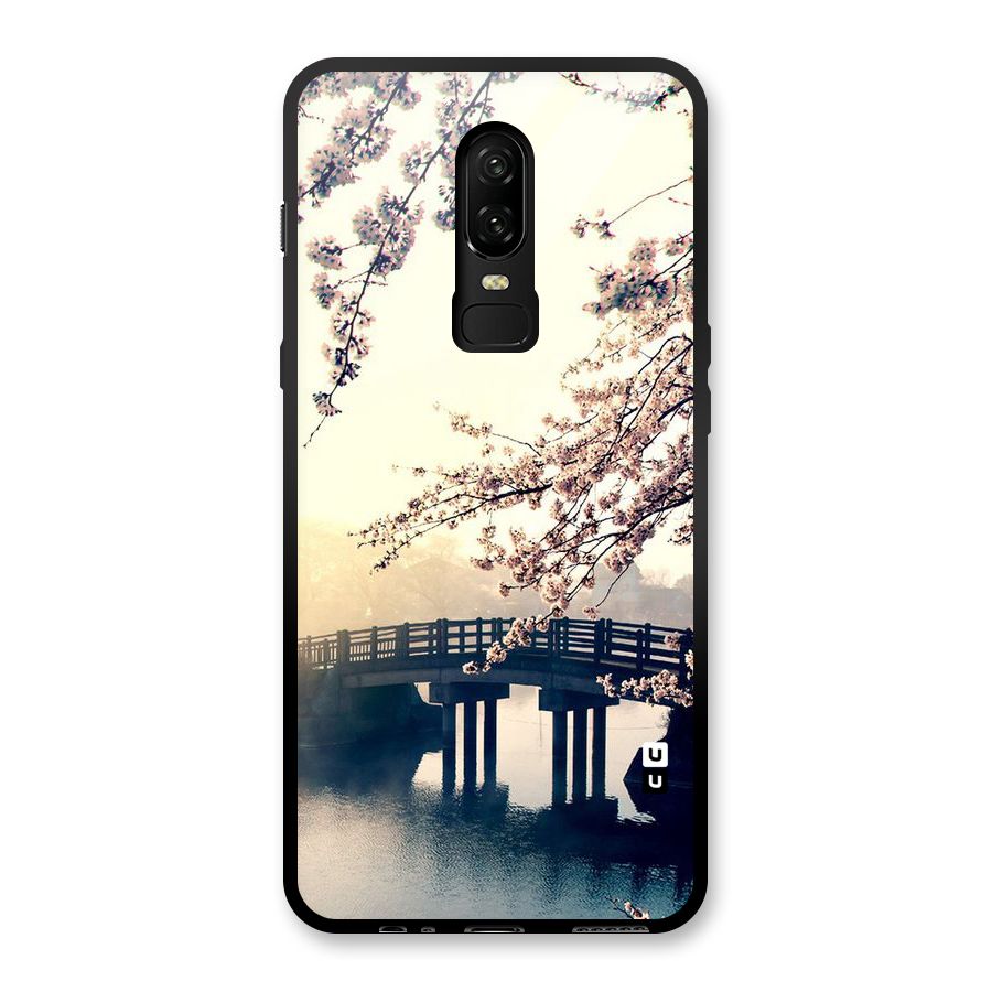Bridge Blossom Glass Back Case for OnePlus 6