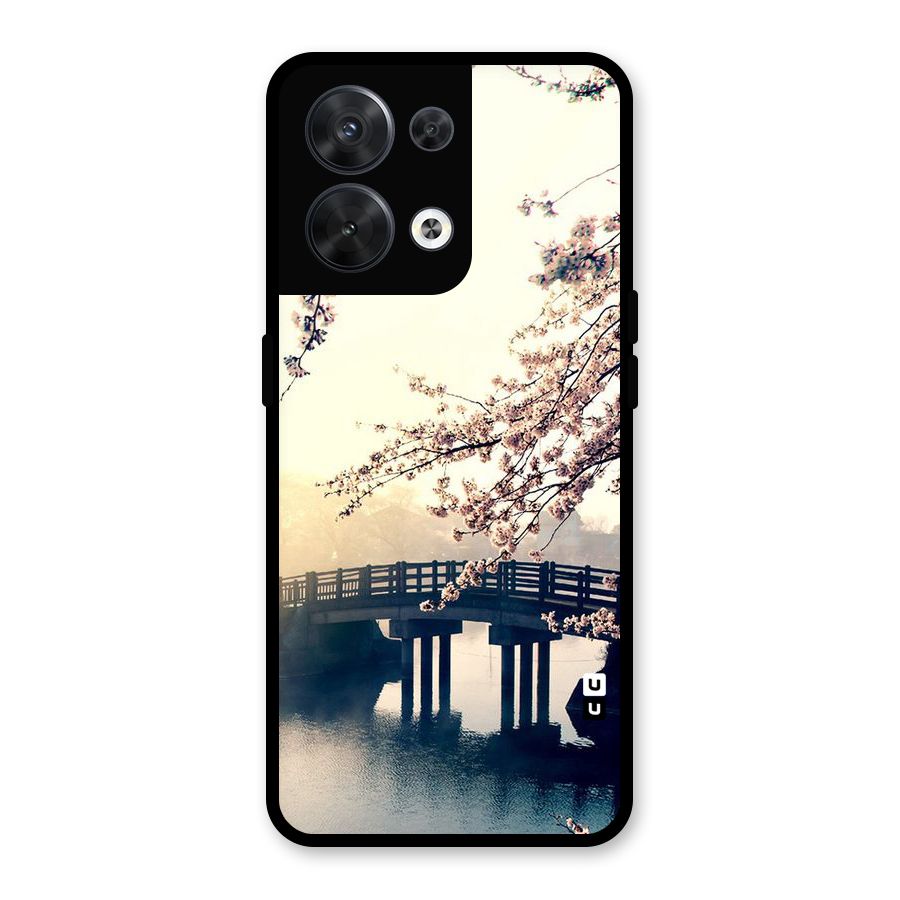 Bridge Blossom Glass Back Case for Oppo Reno8 5G