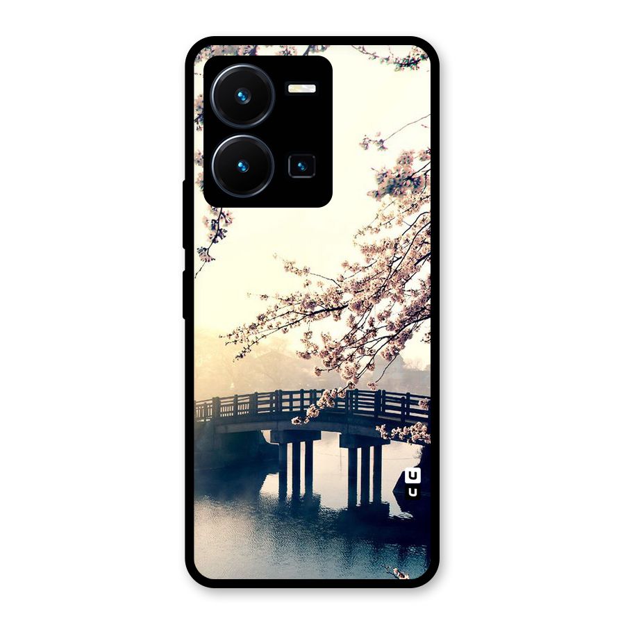 Bridge Blossom Glass Back Case for Vivo Y35