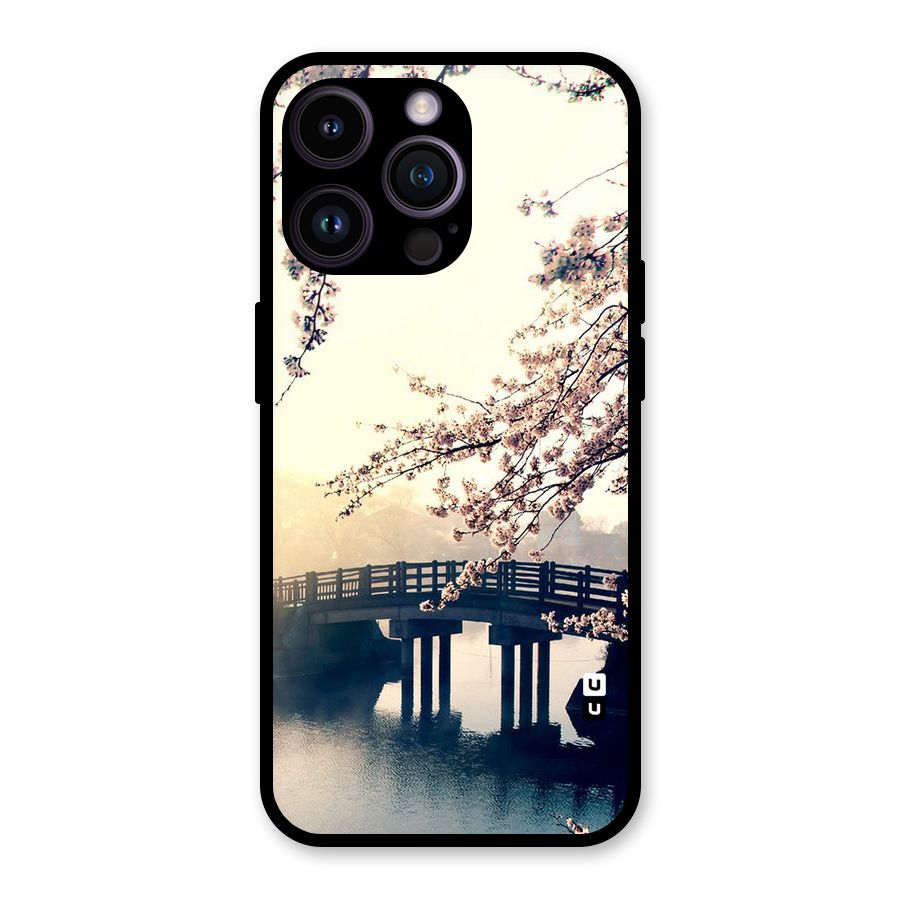 Bridge Blossom Glass Back Case for iPhone 14 Pro Max