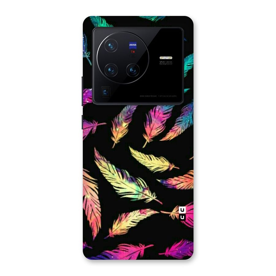 Bright Feathers Back Case for Vivo X80 Pro
