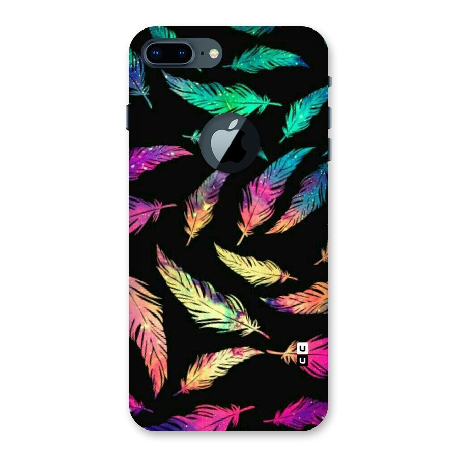 Bright Feathers Back Case for iPhone 7 Plus Logo Cut