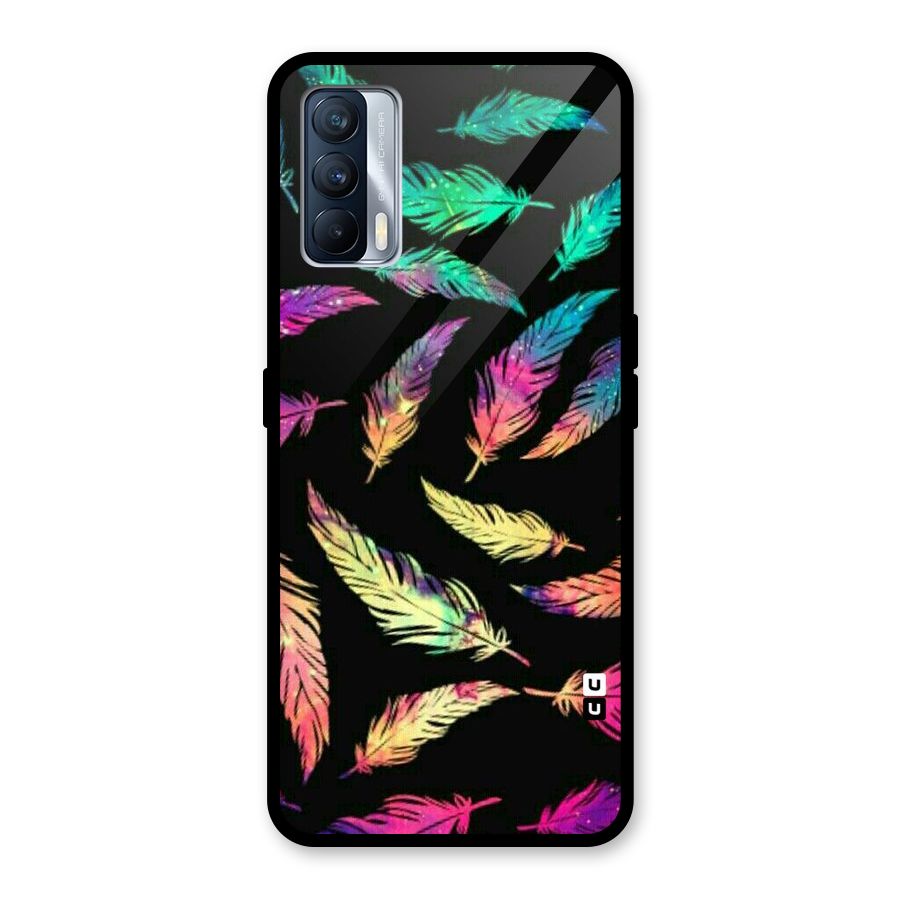 Bright Feathers Glass Back Case for Realme X7