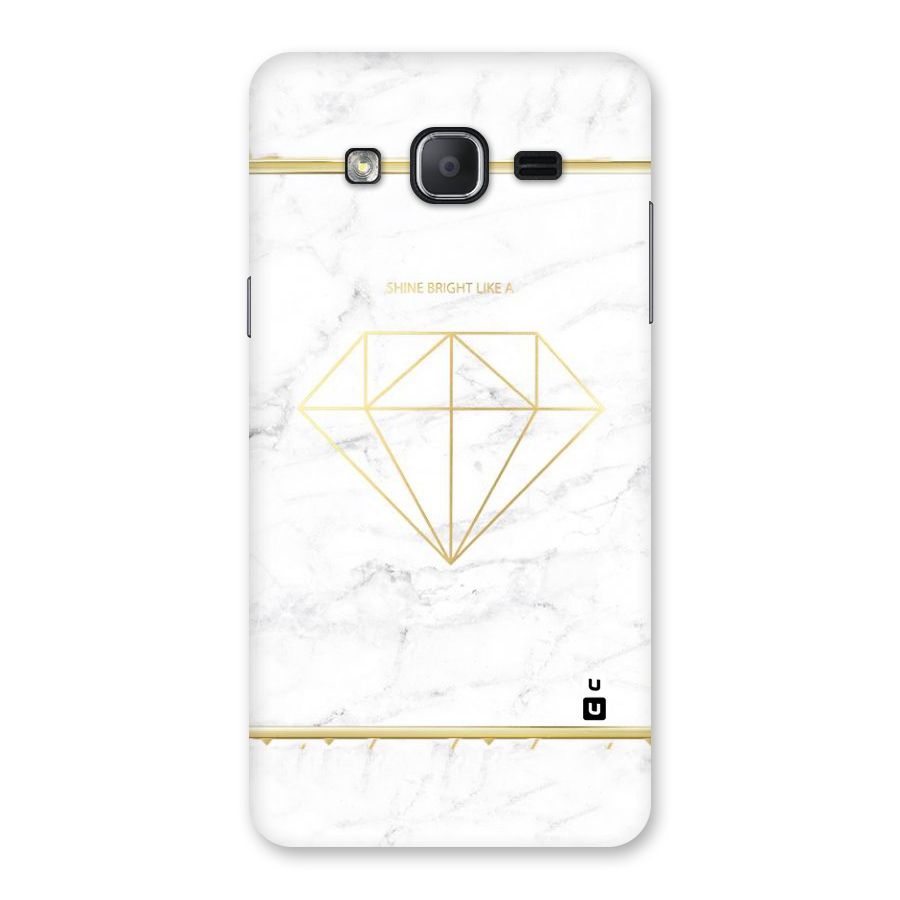 Bright Gold Diamond Back Case for Galaxy On7 2015