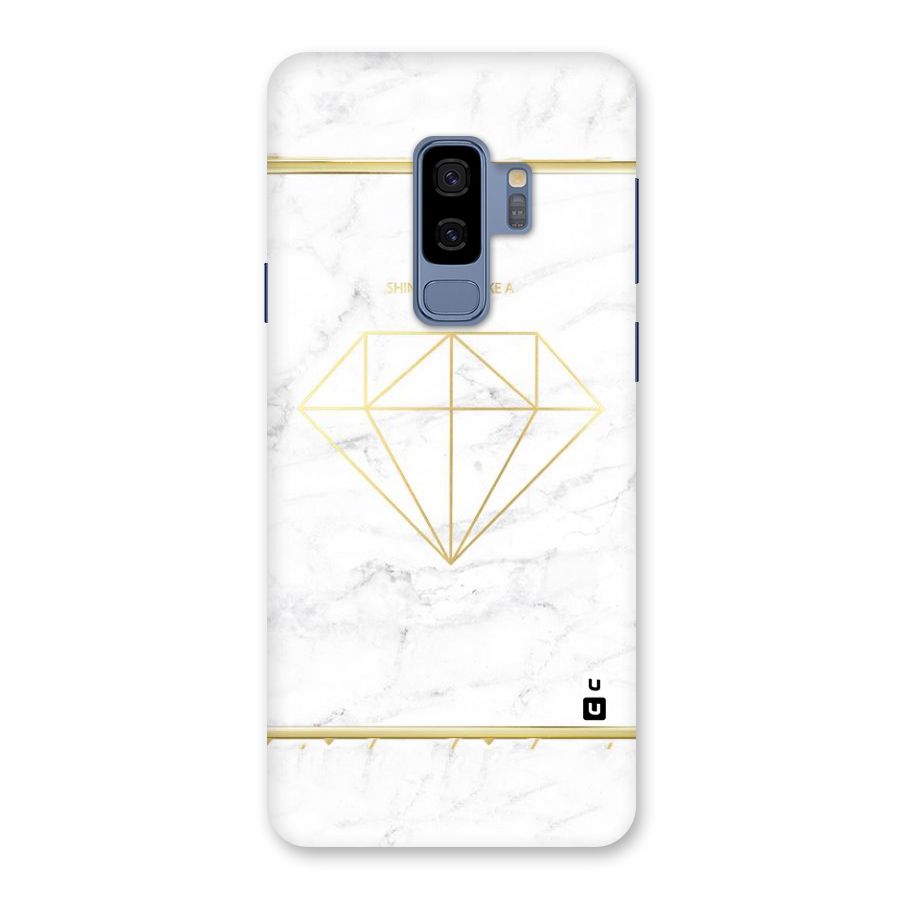 Bright Gold Diamond Back Case for Galaxy S9 Plus