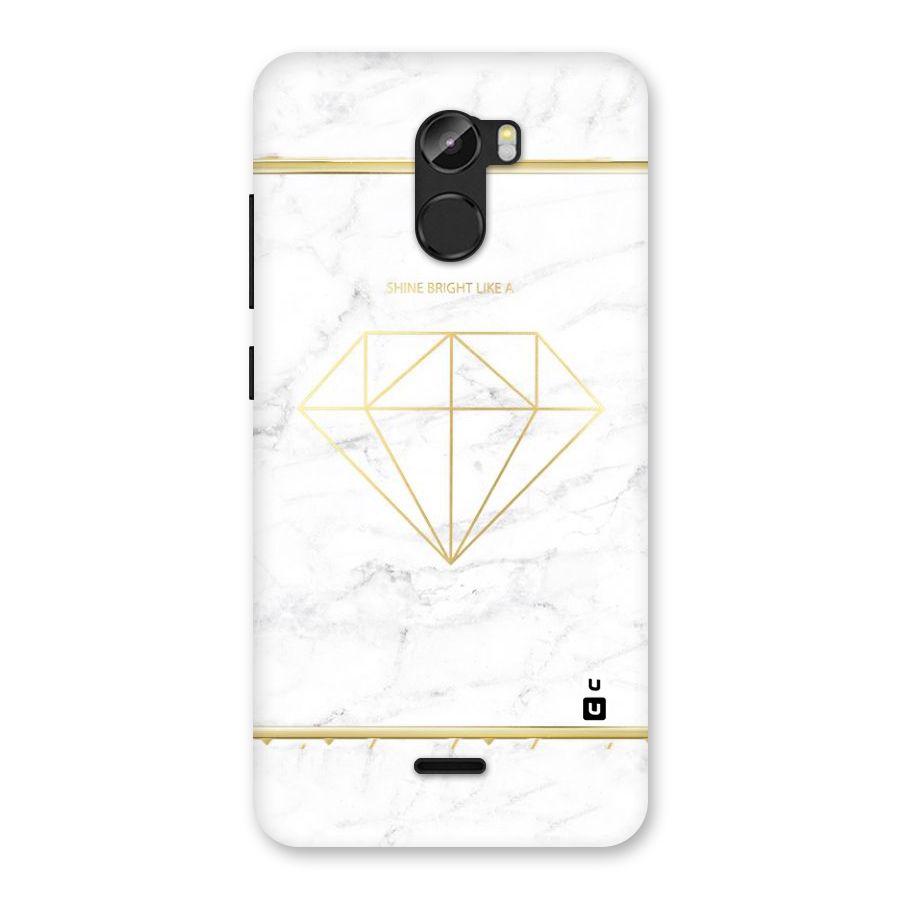 Bright Gold Diamond Back Case for Gionee X1
