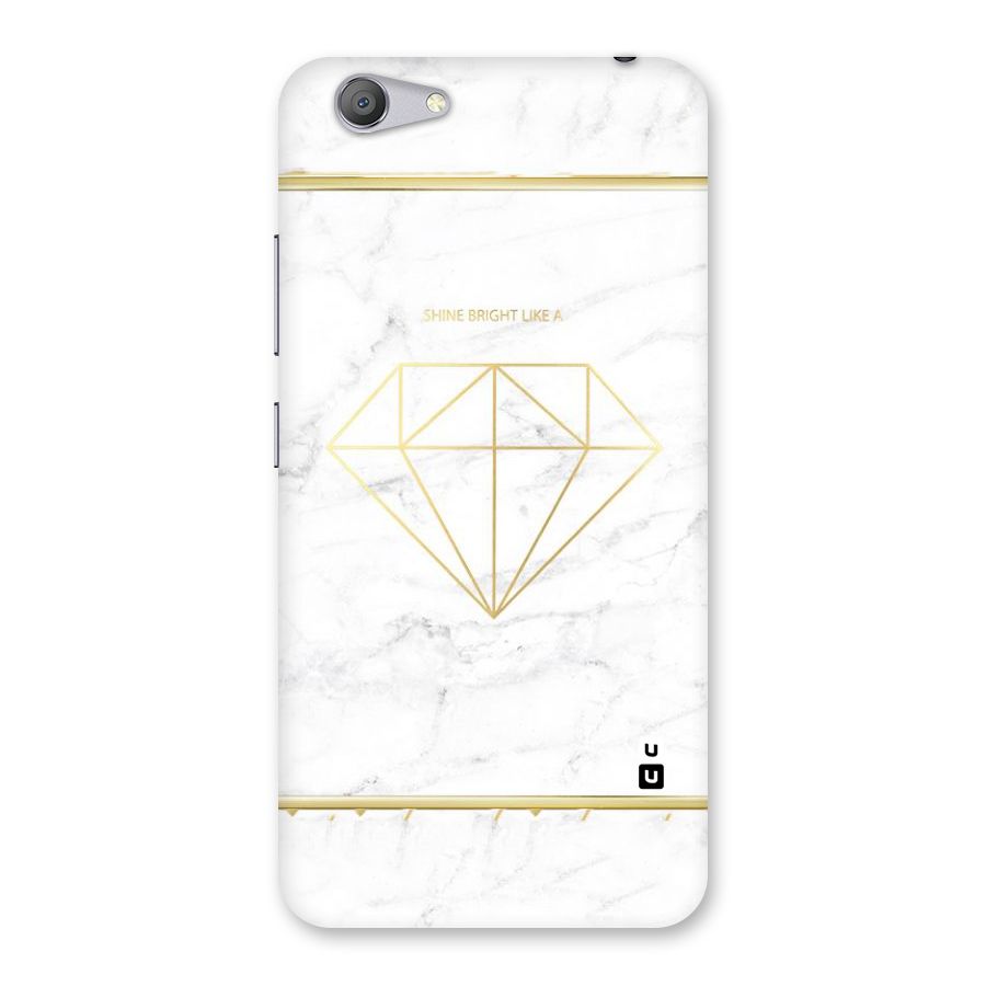 Bright Gold Diamond Back Case for Vivo Y53