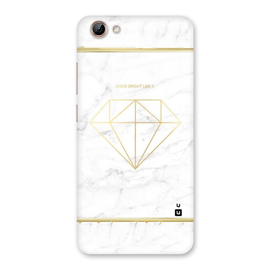Bright Gold Diamond Back Case for Vivo Y71i