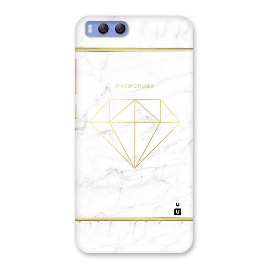 Bright Gold Diamond Back Case for Xiaomi Mi 6