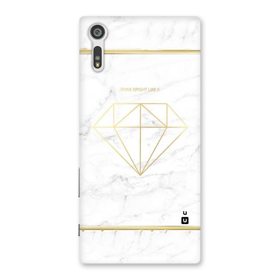 Bright Gold Diamond Back Case for Xperia XZ