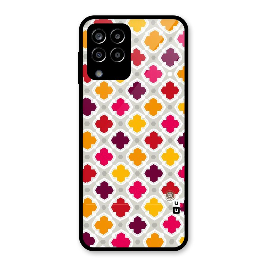 Bright Pattern Glass Back Case for Galaxy M33
