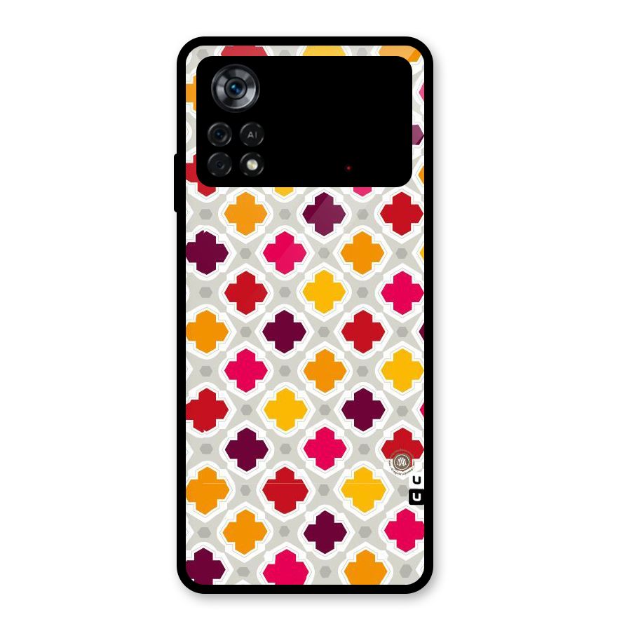 Bright Pattern Glass Back Case for Poco X4 Pro 5G