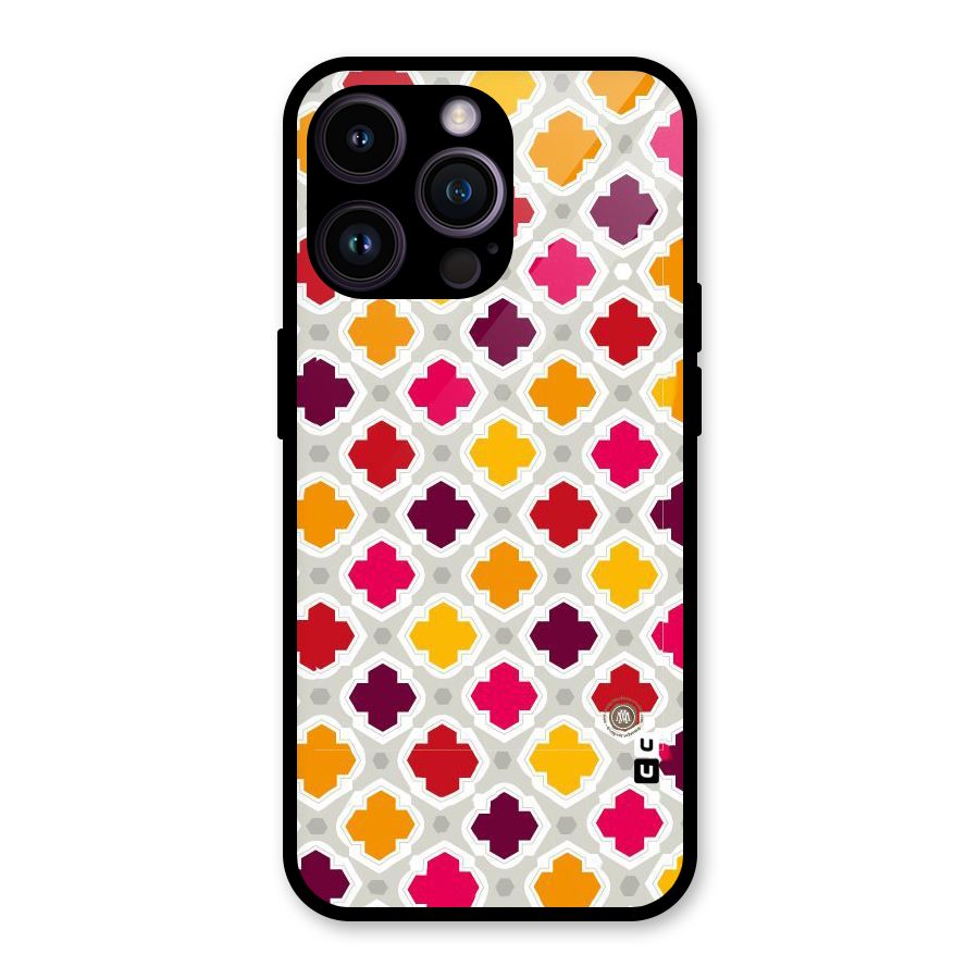 Bright Pattern Glass Back Case for iPhone 14 Pro Max