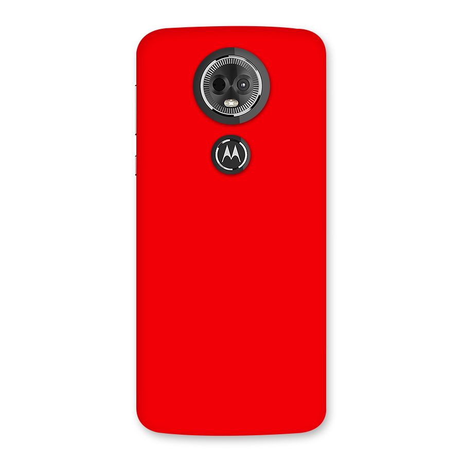 Bright Red Back Case for Moto E5 Plus
