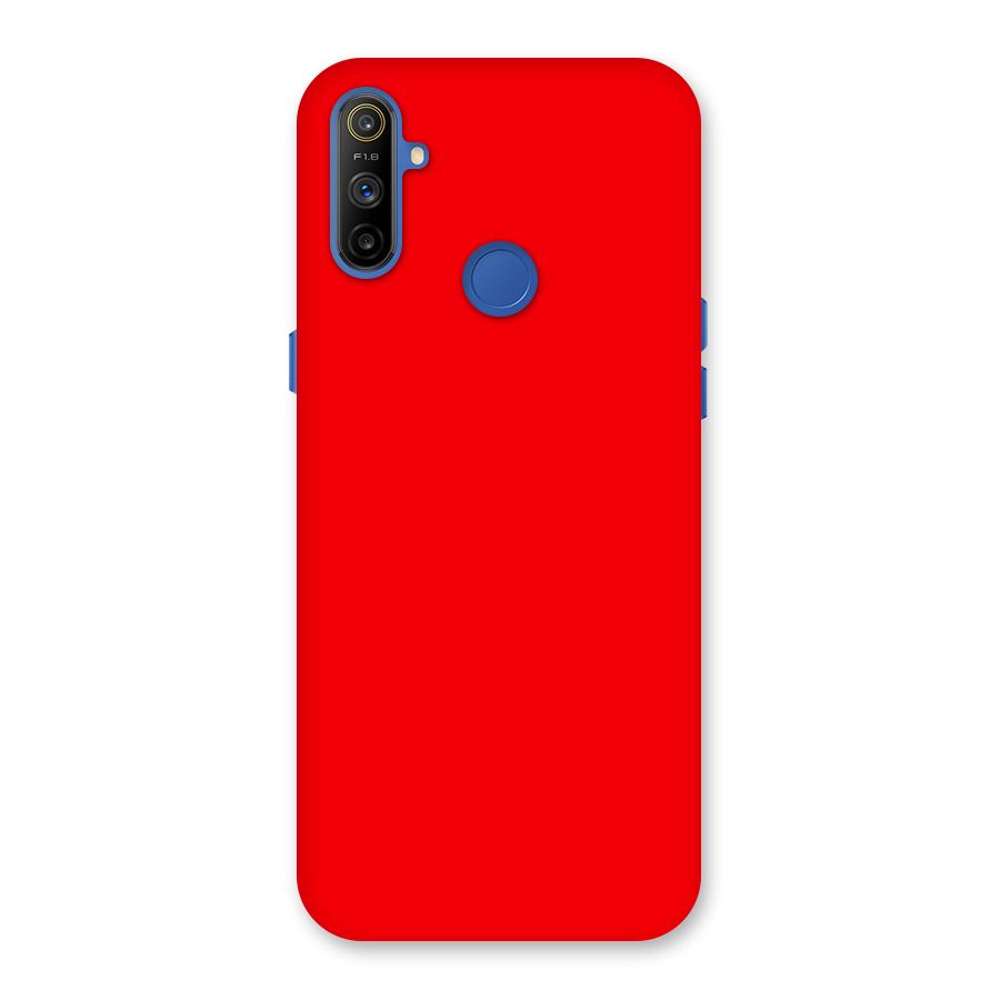 Bright Red Back Case for Realme Narzo 10A