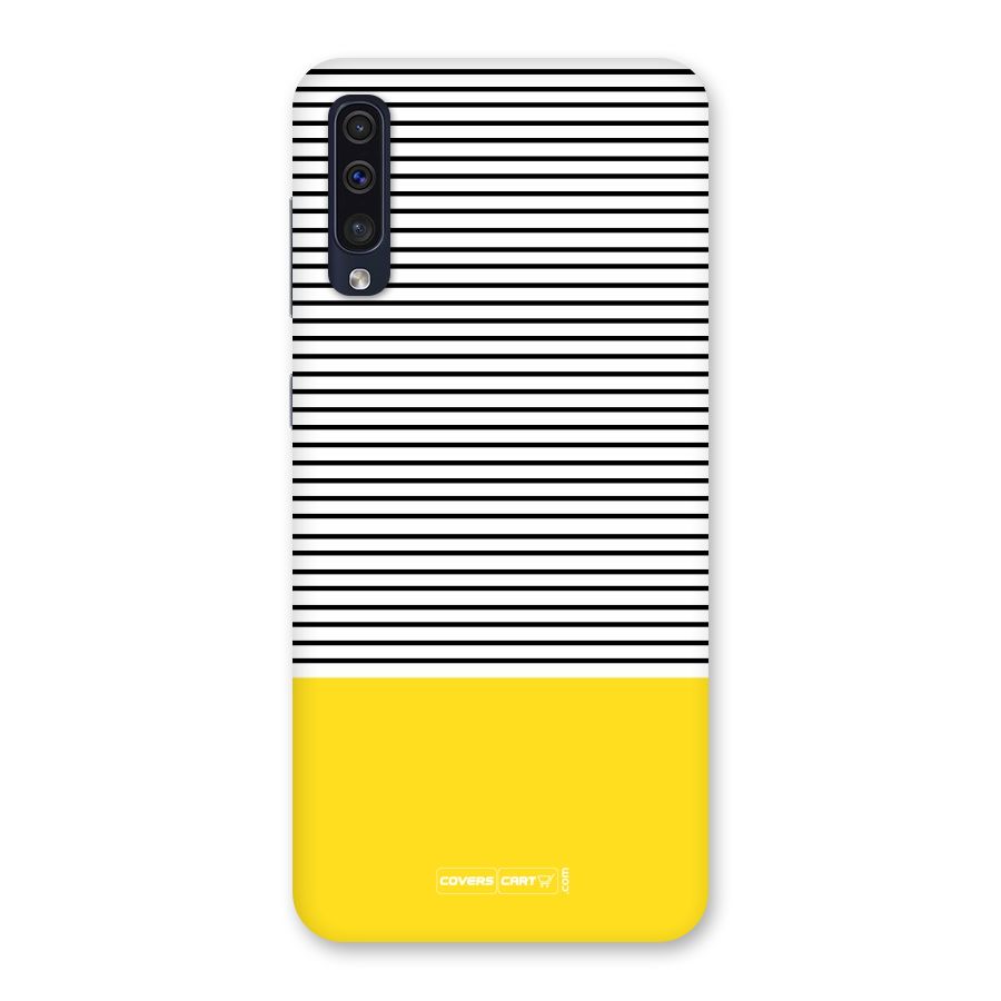 Bright Yellow Stripes Back Case for Galaxy A50s