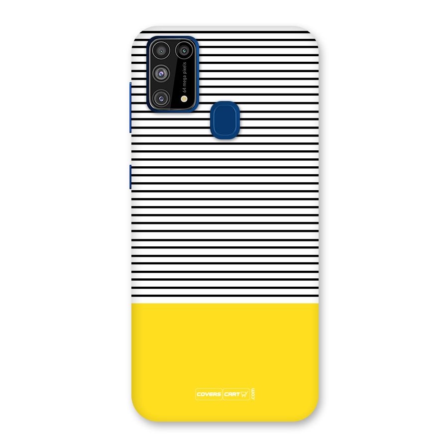 Bright Yellow Stripes Back Case for Galaxy M31