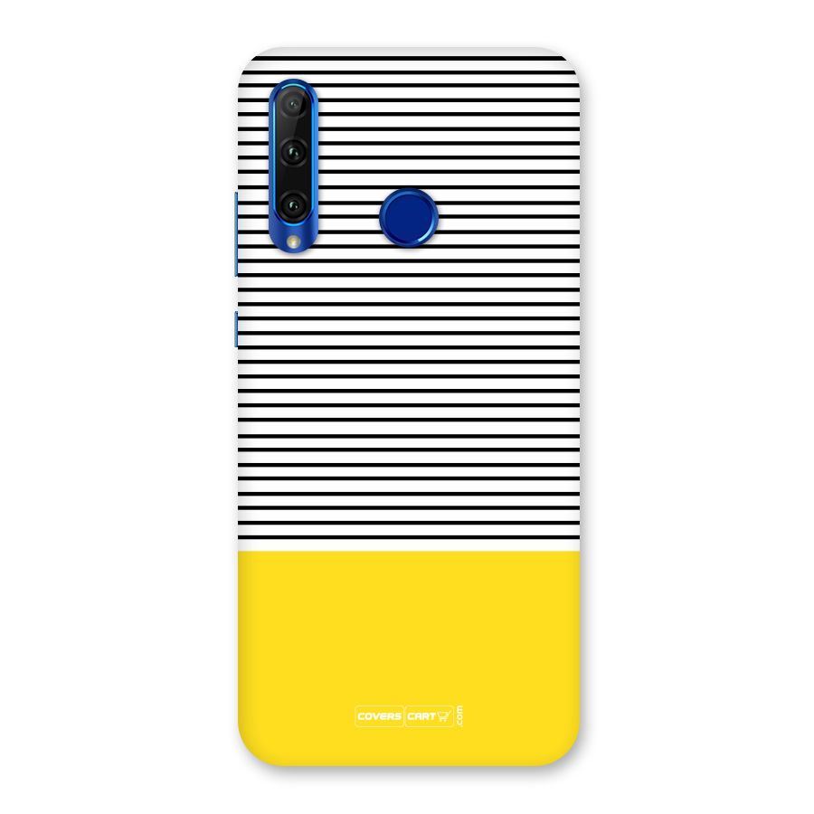 Bright Yellow Stripes Back Case for Honor 20i